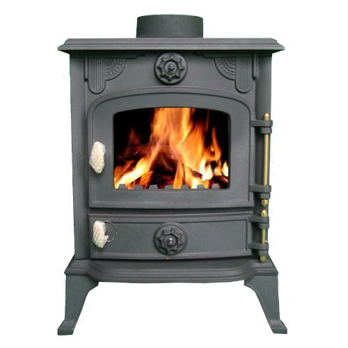 Cast Iron Log Wood Burner Stove JA013 6KW Multifuel Fire Place