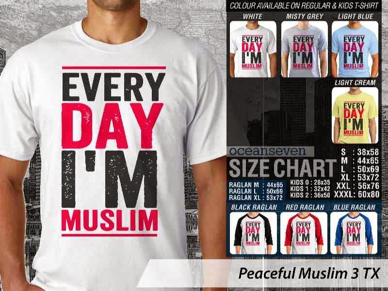 Kaos Muslim Peaceful Muslim 3 TX