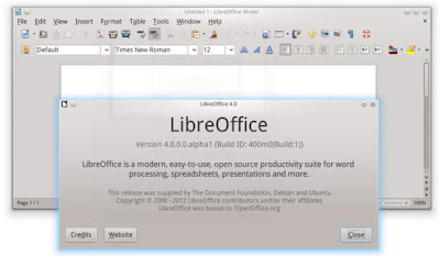 LibreOffice 4.0 Alpha 1 disponible