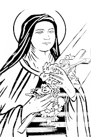 St. Therese of the Child Jesus coloring pages