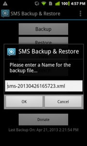 Backup SMS 2