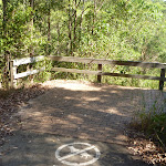 Timber fencing on Zig Zag trail in Green Point Reserve (403276)