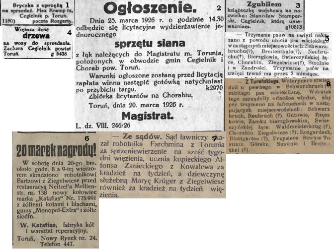 Cegielnik ogłoszenia