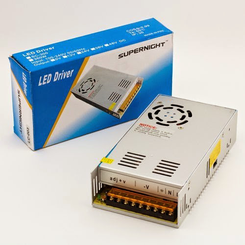  SUPERNIGHT (TM) 12v 30a Dc Universal Regulated Switching Power Supply 360w for Cctv, Radio, Computer Project.