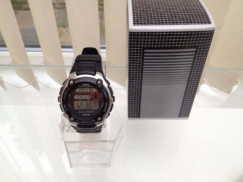 MENS CASIO WAVECEPTOR WATCH WORLD TIME WATER RESIST 200M ALARM CHRONO | eBay