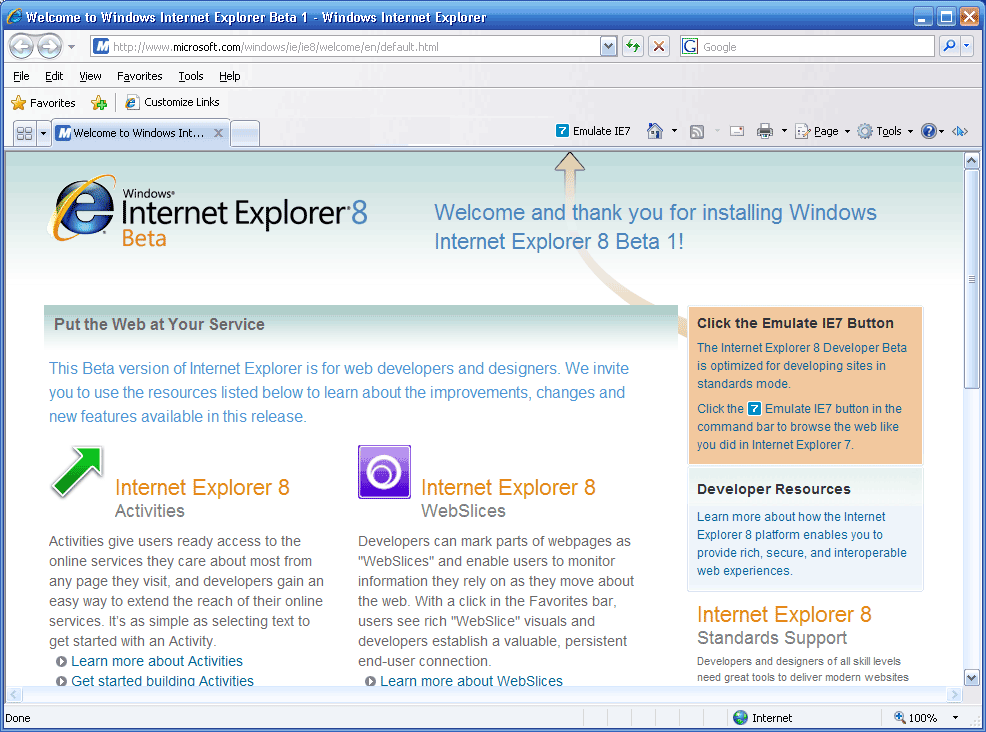 Türkiye'nin freeware portalı-lupox: Microsoft Internet Explorer 8 for  Vista/2008 (32-bit)