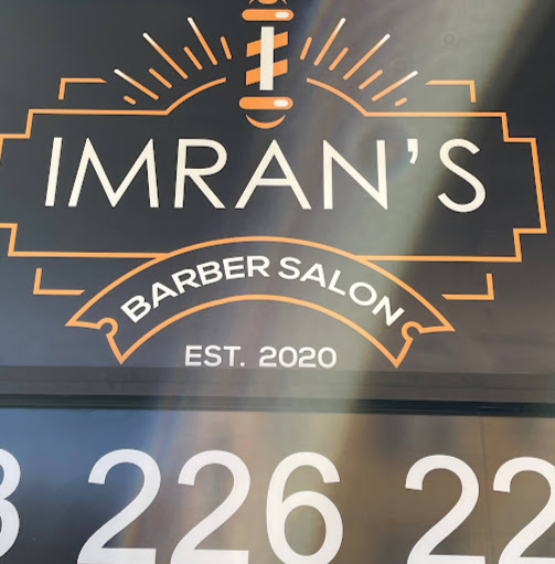 Imran's barber salon logo