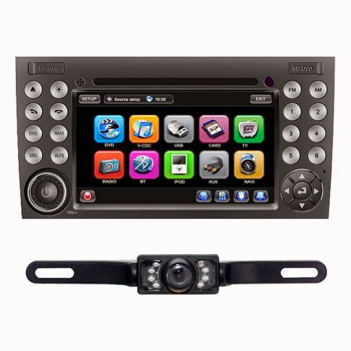 Tyso For SLK-W171,SLK 200,SLK 280,SLK 350,SLK 55 7 inch Indash Windows CE 6.0 operating system CAR DVD Player GPS Navigation Navi iPod Bluetooth HD Radio AM FM Tuner PIP Stereo Free Map Rear Camera CD8996R