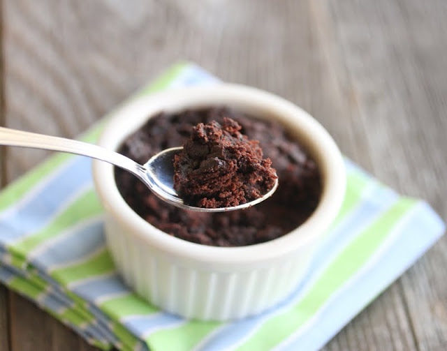 close-up photo of a spoonful of brownie