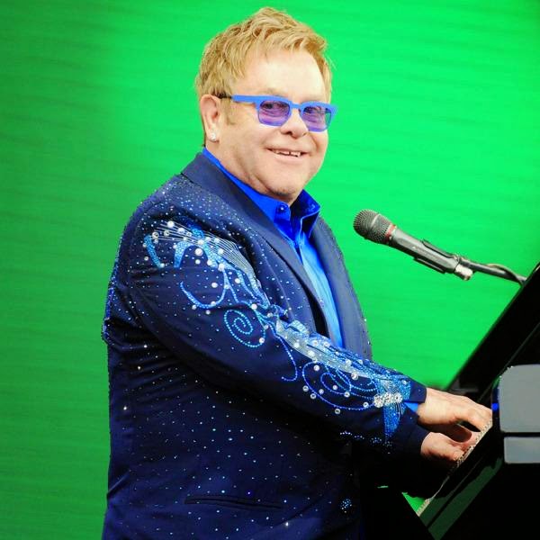 British singer-songwriter Elton John performs during the 23rd edition of the Festival des Vieilles Charrues in Carhaix-Plouguer, western of France, on July 18, 2014.