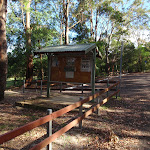 Carpark and information sign beside picnic area (233223)