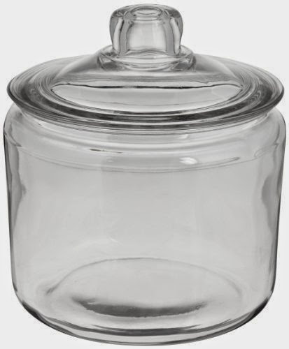  Anchor Hocking 69832T 7-3/8 Inch Diameter x 8-1/8 Inch Height, 3 quart Heritage Hill Storage Jar with Cover