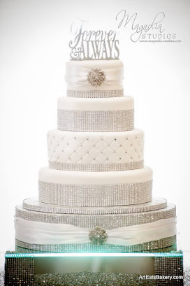 Ribbons Pearls Wedding Cake Designs Art Eats Bakery Taylor S Four Tier Unique Modern Princess Wedding Cake Design With Rhinestones Diamond Quilt Brooches White Silk Ribbons And Custom Topper