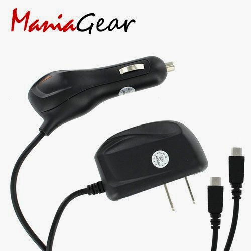 GOOGLE Nexus 7 Elite GTR Series Combo Pack Car Charger + Home Wall Charger