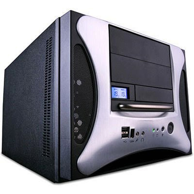  Apevia X-QPACK2-NW-AL/500 Silver Aluminum Micro ATX Tower / Computer Case with 500W Power Supply