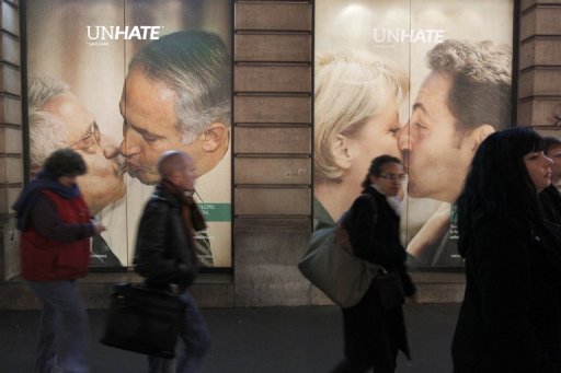 Benetton Controversial UNHATE Ads