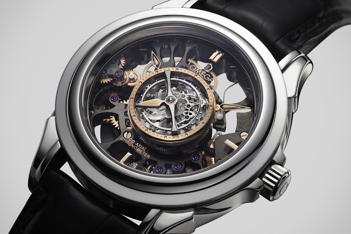 Dong+Ho+Co+Omega đồng hồ OMEGA Skeleton Central Tourbillon Co-Axial Platinum ...