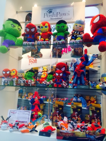 Posh Paws International Superhero squad chunky, ironman, thor, spiderman, Hulk