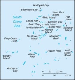 Spratly Islands in South China Sea