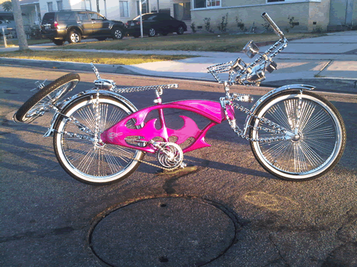 pink lowrider bike custom Pink lowrider bike