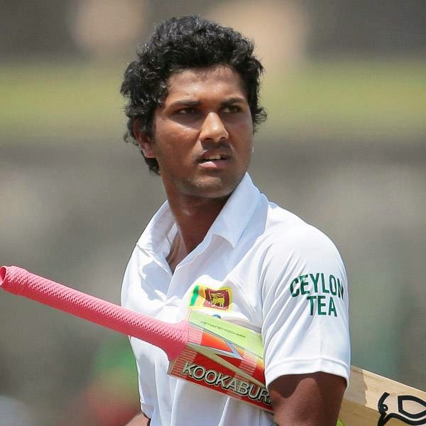 Sri Lanka's Dinesh Chandimal leaves the field after being dismissed during the fifth day of the first test cricket match against South Africa in Galle, Sri Lanka, Sunday, July 20, 2014.