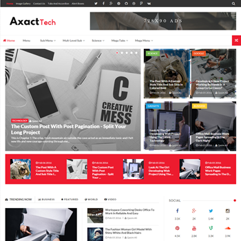Axact Blogger Template - Mẫu Blogspot tin tức cực tốt mới nhất 2016 Axact Blogger Template - Mẫu Blogspot tin tức cực tốt mới nhất 2016