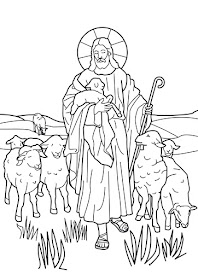 jesus the good shepherd coloring pages