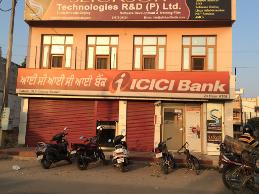 ICICI Bank DLF Colony, Patiala - Branch & ATM, S 910,, Sirhind Road, DLF Colony, Patiala, Punjab 147001, India, Automobile_Loan_Agency, state PB