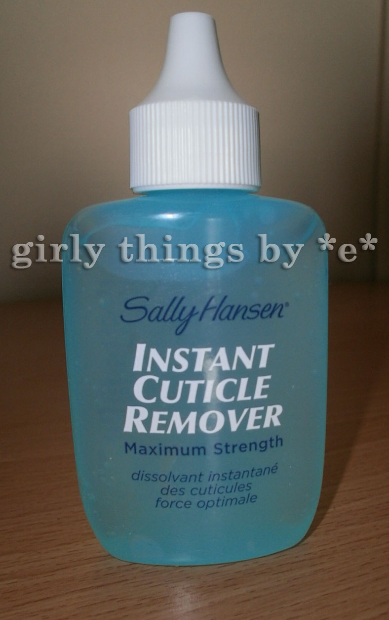 Nail Files: Sally Hansen Instant Cuticle Remover Review | Girly Things by  *e* | @girlythingsby_e