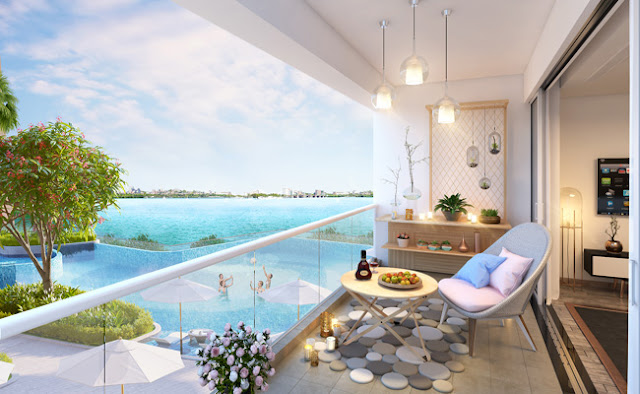 Ban công căn hộ Vinhomes Skylake Phạm Hùng Ban công căn hộ cao cấp Vinhomes Skylake