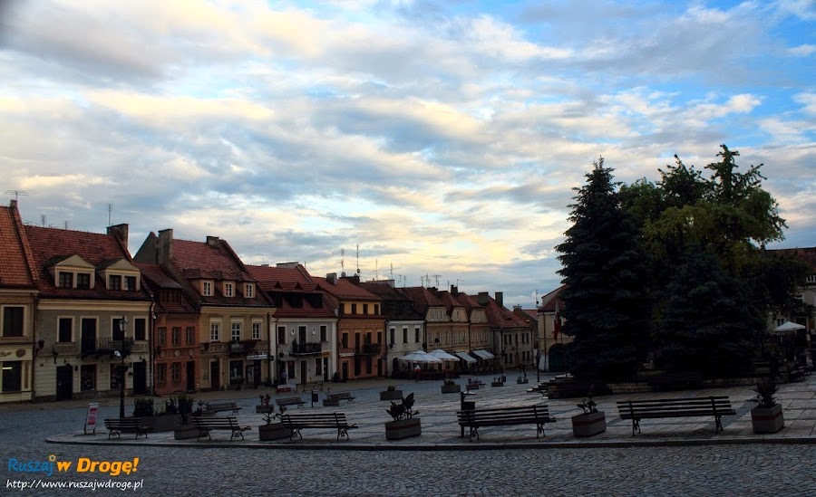 Sandomierz nad Wisłą - zachód słońca