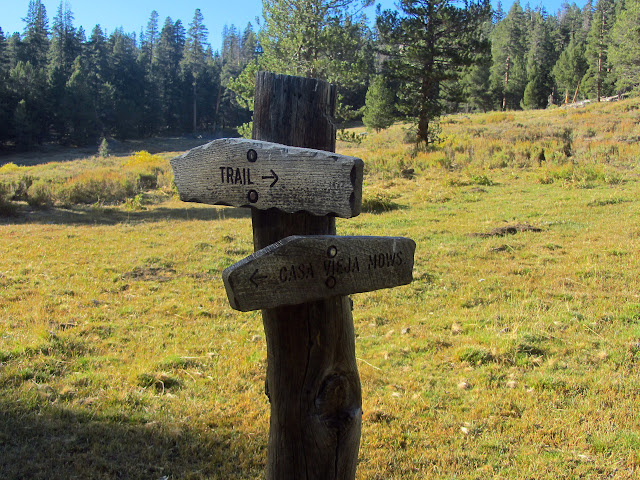 sign for trail and Casa Vieja Meadows
