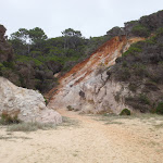 Rock coloured like the Pinnacles behind Long Beach (107797)