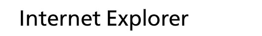 FreeSet Book font logo Internet Explorer