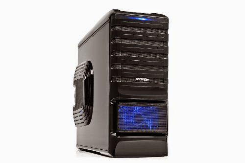  SENTEY BURTON Black GS-6500 / 1mm SECC / ATX Full Tower Computer Case / 4 x USB 2.0 / 6 Blue LED Fans Included, Tool-Less / Multi-Card Reader