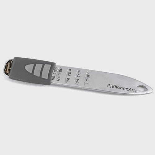KitchenArt APEX Adjustable Measuring Teaspoon Silver Satin