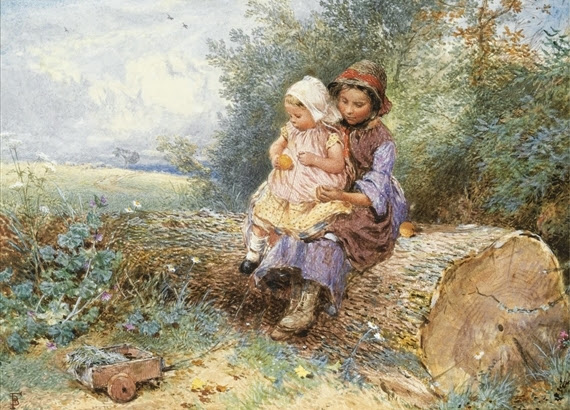 Myles Birket Foster - The Little Nurse