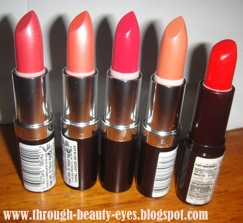Through Beauty Eyes: RIMMEL LASTING FINISH LIPSTICK Review & Swatches