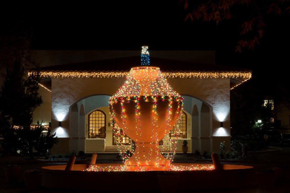 Седона, Аризона, США на рождество: прохладно и красиво