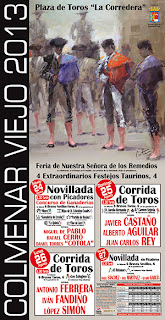 Feria taurina de Remedios 2013 en Colmenar Viejo, del 24 al 27 de agosto
