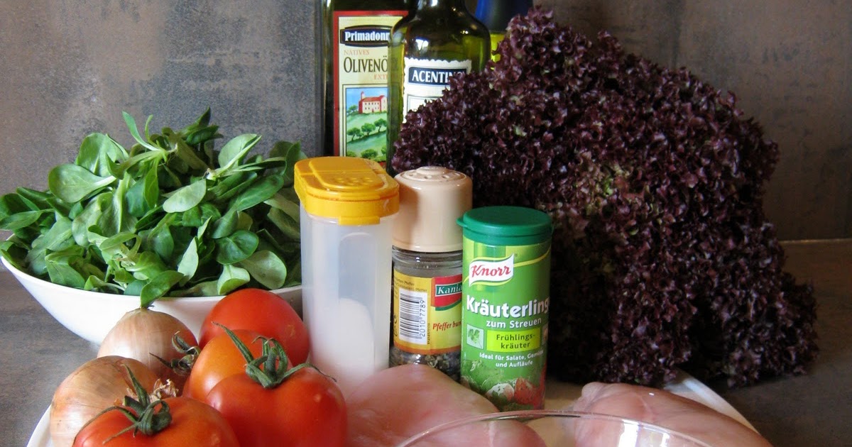 Rübes Testblog: Hähnchenbrustsalat mit KNORR Salatkrönung cremig