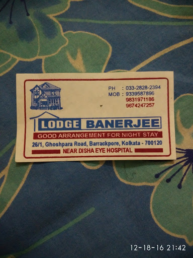 Lodge Banerjee, 125, Dr Narendra Nath Bagchi Rd, Das Bari, Barrackpore, West Bengal 700120, India, Lodge, state WB