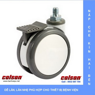 Bánh xe PU bánh đôi CPT trục ren chịu tải trọng (80~100kg) banhxepu.net Bánh xe PU bánh đôi CPT trục ren chịu tải trọng (80~100kg) banhxepu.net