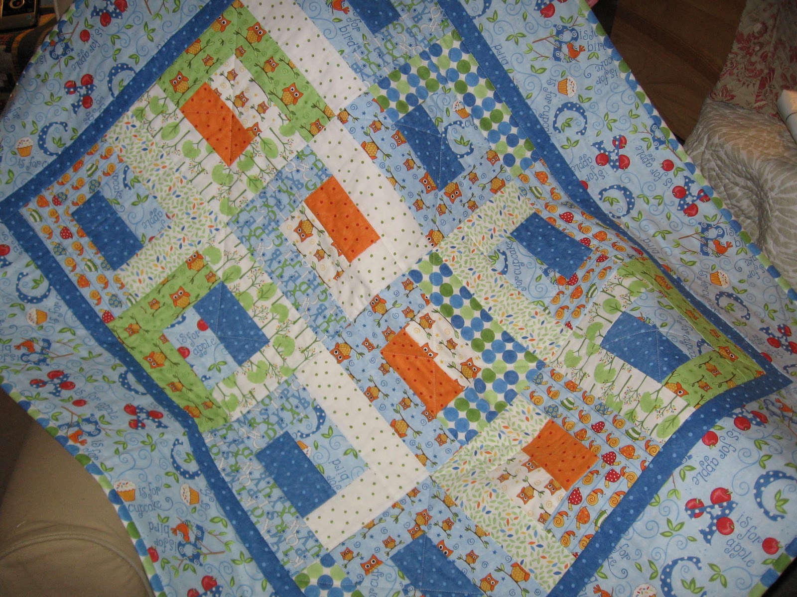 Cottage Rose Amour Baby Quilts For Sale