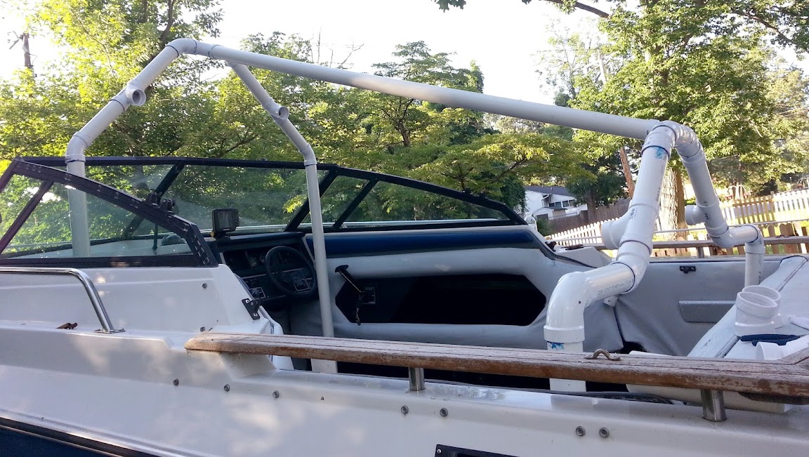 My "PVC-based boat cover frame support" build Page: 1 - iboats Boating 