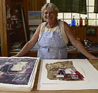Anna Tomczak - in her studio