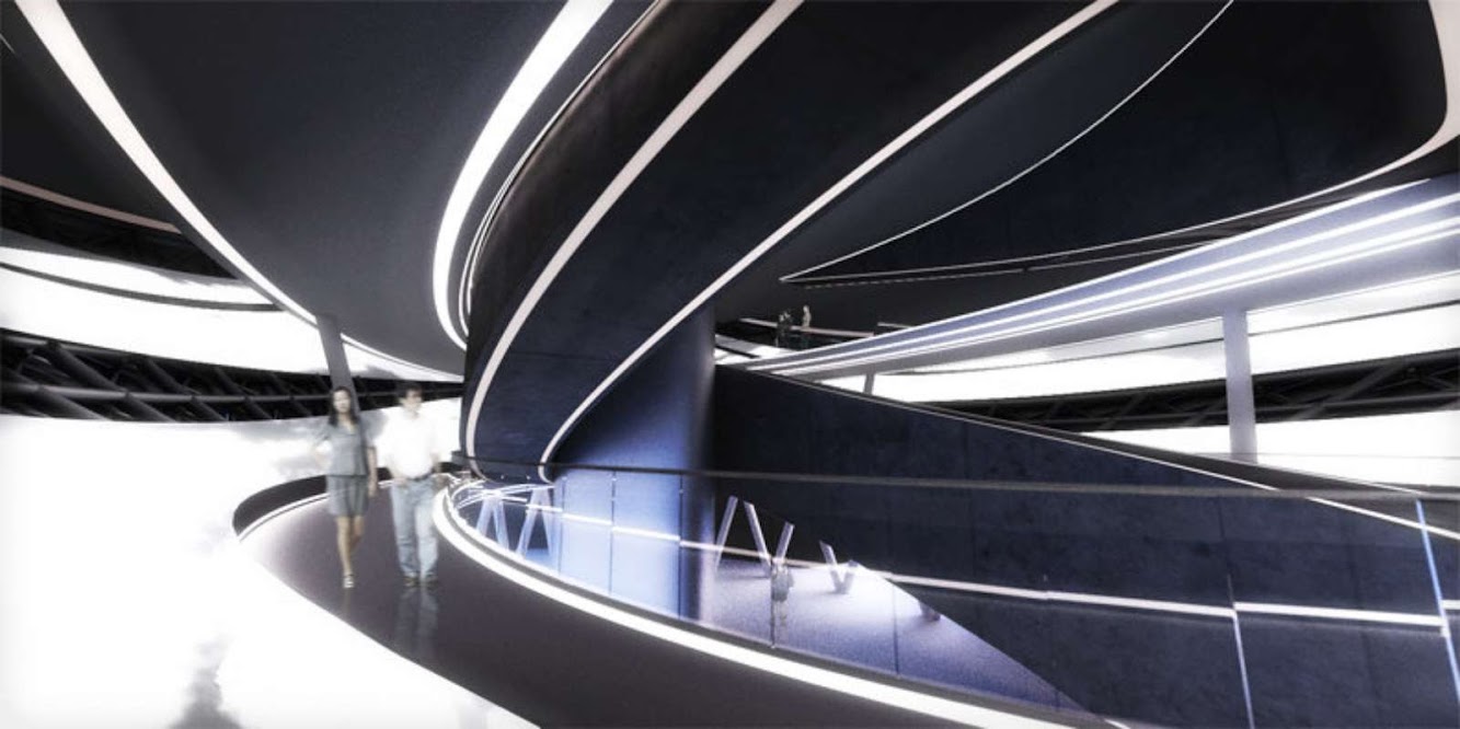 Arc Multimedia Theater by Asymptote Architecture