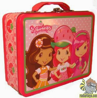  Strawberry Shortcake Embossed Metal Lunch Box