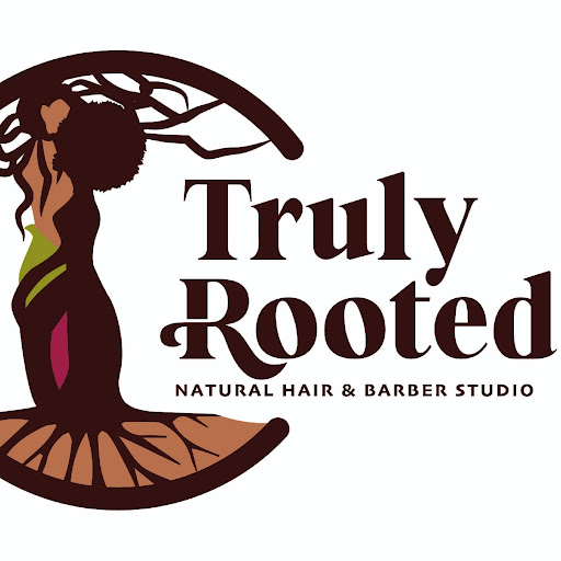 Truly Rooted Natural Hair and Barber Studio logo