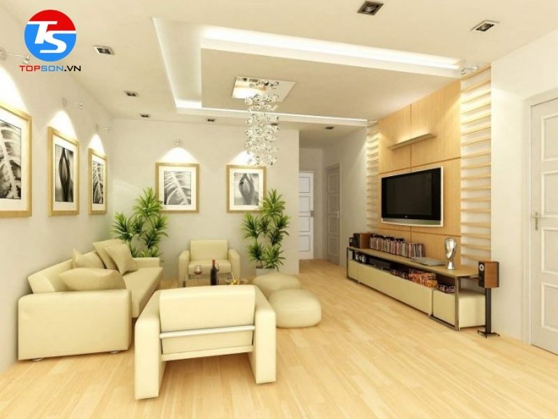 Tone màu kem sữa dễ phối với nội thất